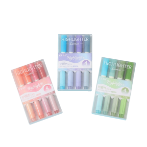Aesthetic Highlighter Box (4 in one set)