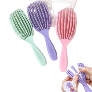 Fluffy and Smooth Styling Anti-static Shell Comb For Wet and Dry Use