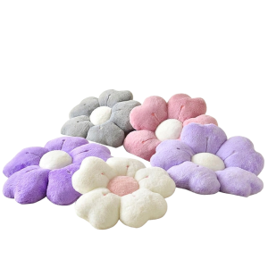 Daisy Flower Shaped Decorative Soft Throw Pillow Seat Cushion for Bed Couch Living Room Decor (13.7 inch)